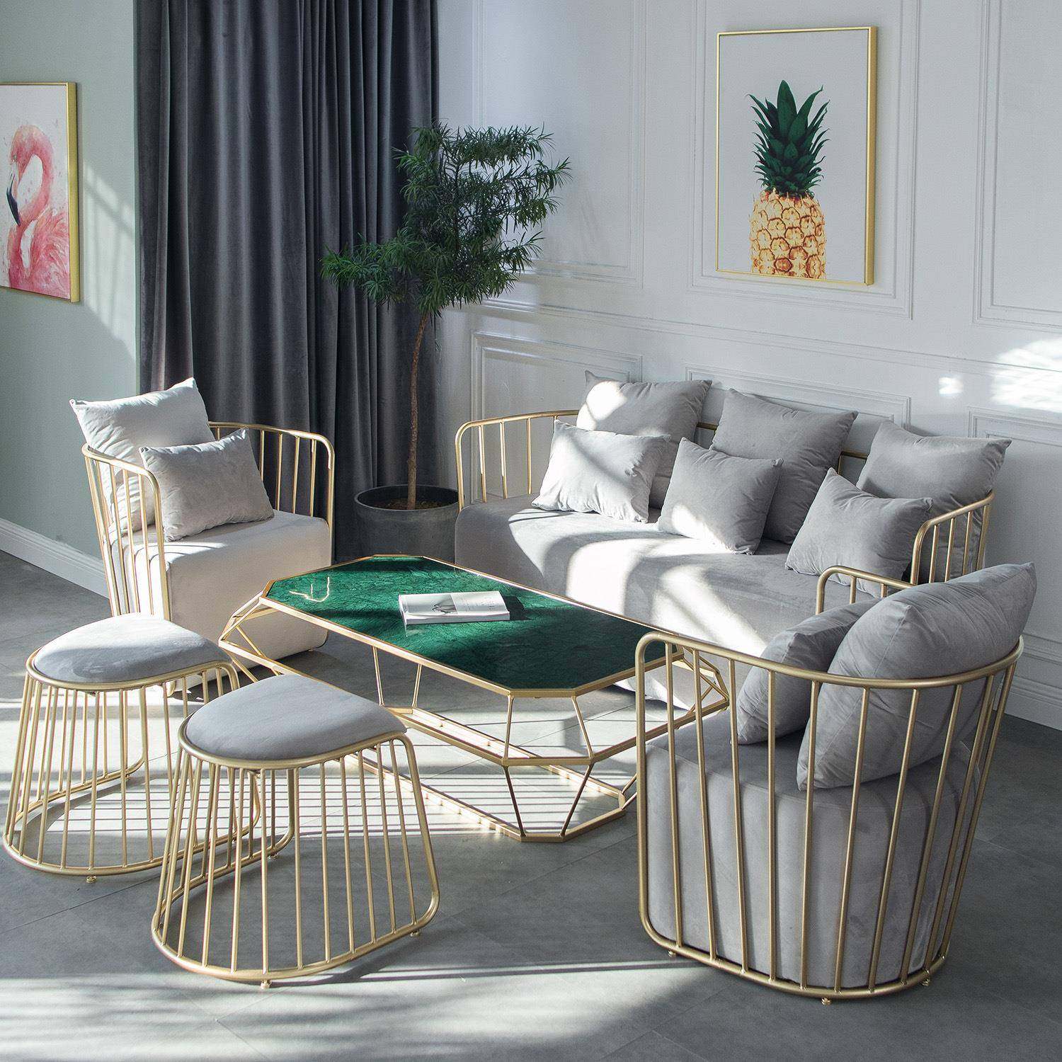 北欧创意小户型沙发服装店轻奢简约布艺懒人沙发家具组合铁艺沙发,纺织面料/辅料/配套,纺织机械配件,淘宝优惠券,粉丝福利购,淘宝优惠卷