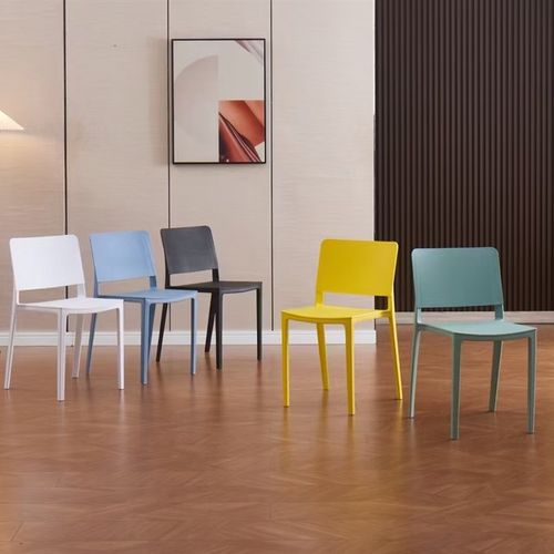 塑料现代家用桌餐椅简约久坐椅子靠背书桌用客厅休闲椅商用洽谈椅