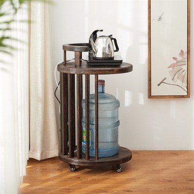可移动茶水台茶水柜一体小型茶车烧水台简约家用茶水架茶柜架带轮