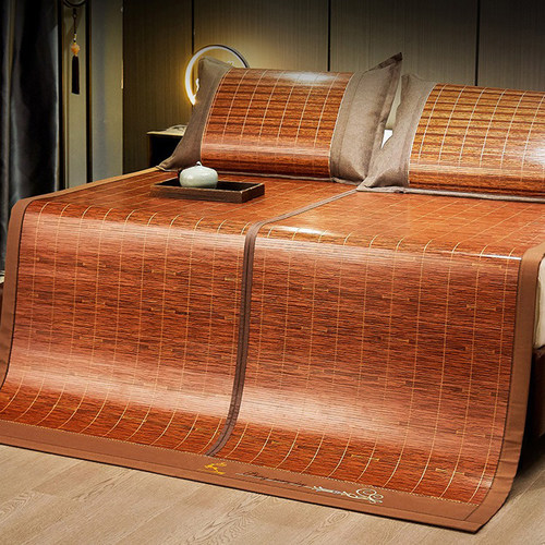 家用舒适冬夏季竹凉席1.8m床折叠双面席子1.5米凉席竹席藤席两用