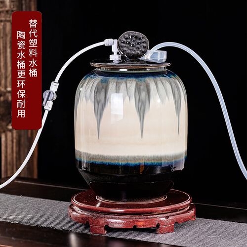 带浮球阀纯净水桶自动进水上水桶茶台泡茶桶停水家用功夫茶储水桶