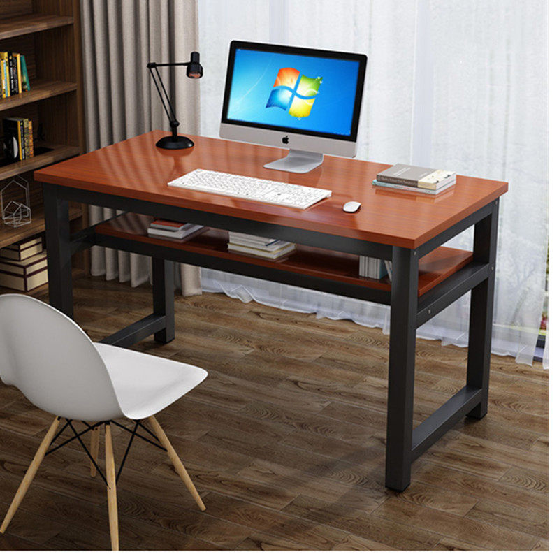 定制尺寸学生书桌双层电脑台式桌长80宽50办公桌培训班单人写字桌