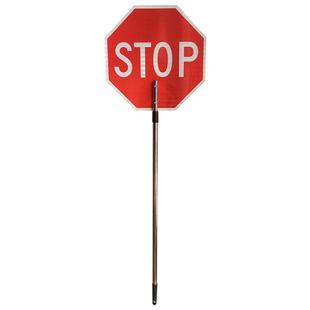 反光柔性行slw手车举642牌停场红色标志牌交通减速慢o指示牌