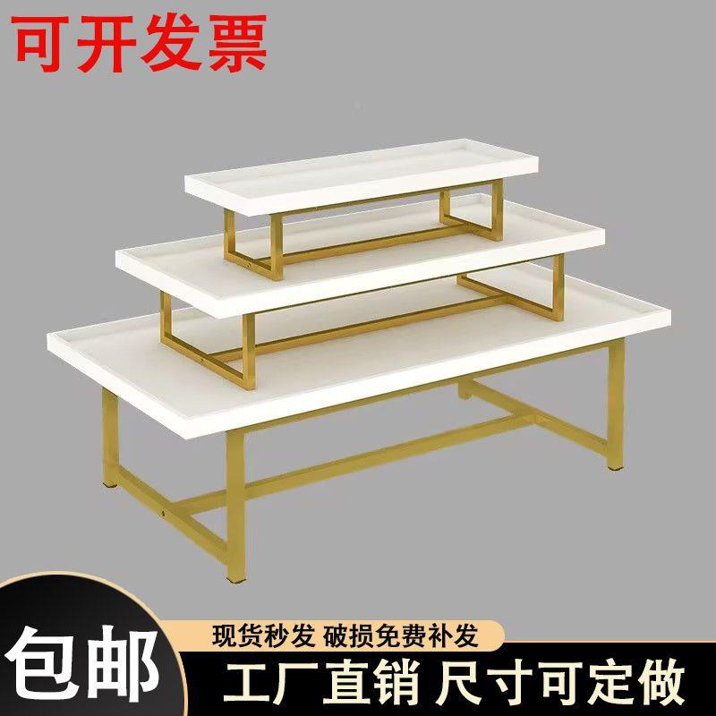 中岛台展示台新款架中柜676展示岛柜双面中岛展示台货三层摆碗台