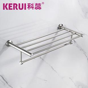 043不锈钢浴巾件毛架巾架拉236丝酒店浴室五金挂免打孔卫生间置物