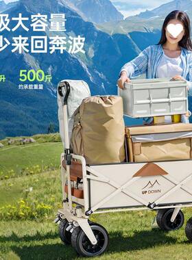 NEP46XTF露营车推车户外童折叠手递推快餐车野营儿可躺小拖车野推