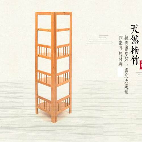 厂家直销楠竹三层楠竹转中式仿古三四层角架轻巧美观环保室内家具
