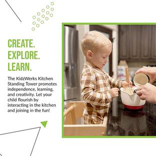 凳实木站儿童--立塔可调节高度厨房台阶凳子多功能婴攀爬儿架新款