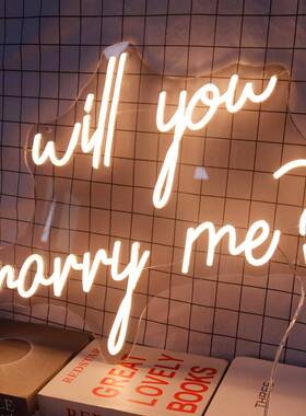 境T虹emu霓布置氛围KYF装饰图案字母发灯光灯牌房间卧室led跨ligh