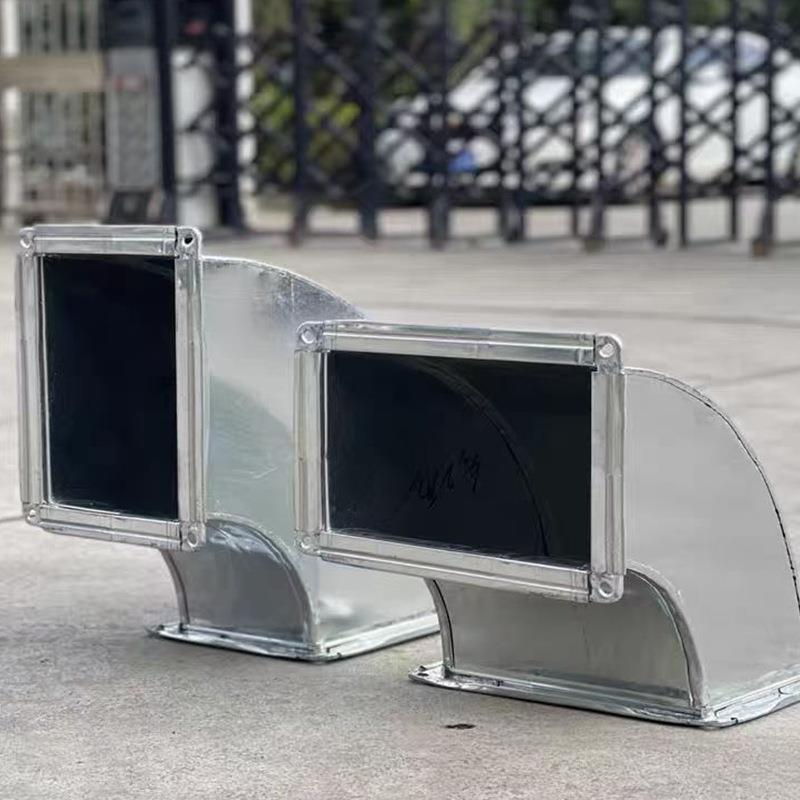 厂家直供100-1200矩形弯头4风镀管配件5度共板法兰弯头白铁锌皮90