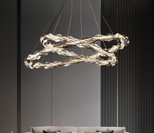 轻奢水晶吊灯客厅灯现代简约