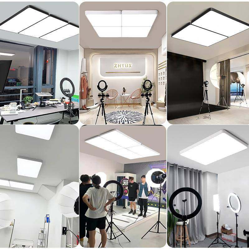 专业主播直播间无店灯超亮LD吸顶吊影灯理发美颜补光E88453顶灯服,家装灯饰光源,智能吊灯,淘宝优惠券,粉丝福利购,淘宝优惠卷