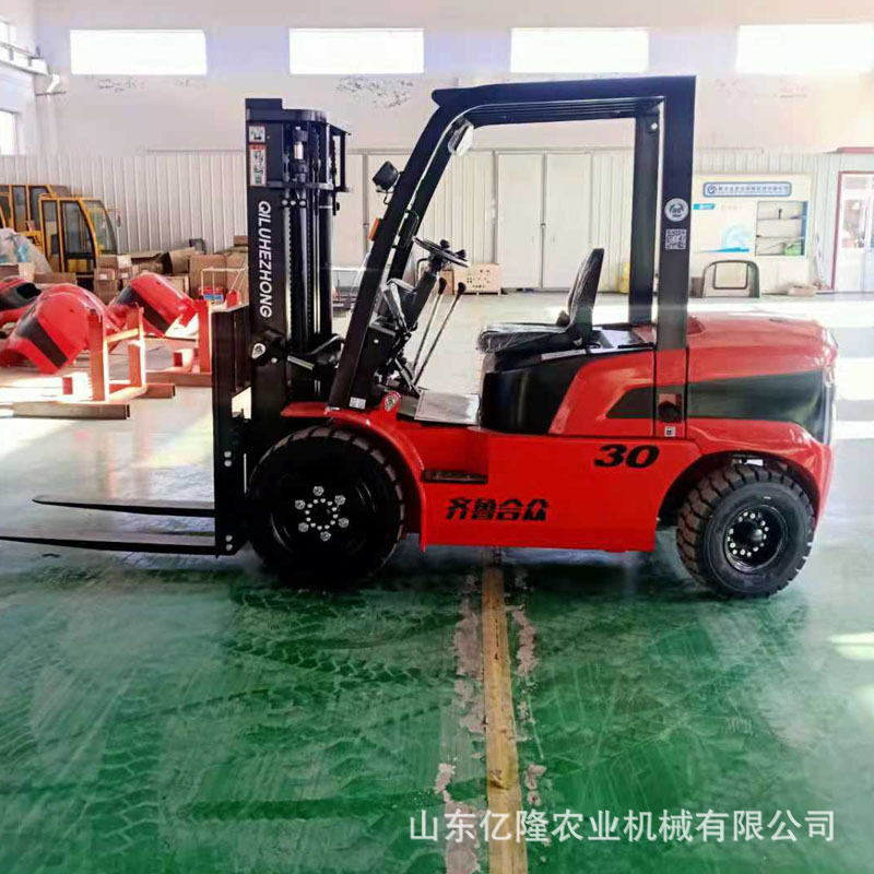 柴油3吨5吨四轮座驾式叉车 升高4.5米仓储物流搬运车平抱夹堆高车