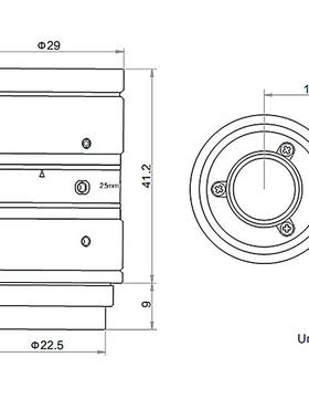 海康相机镜头MVL-HF12524-10MP海康工业m镜233头1M/.8