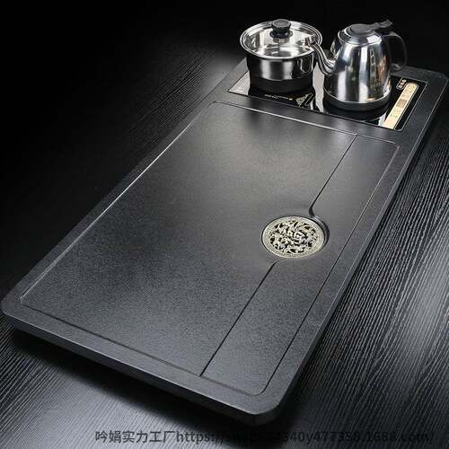自动茶全盘实木家用茶台烧水壶一体办公新57419545款大茶海套装室