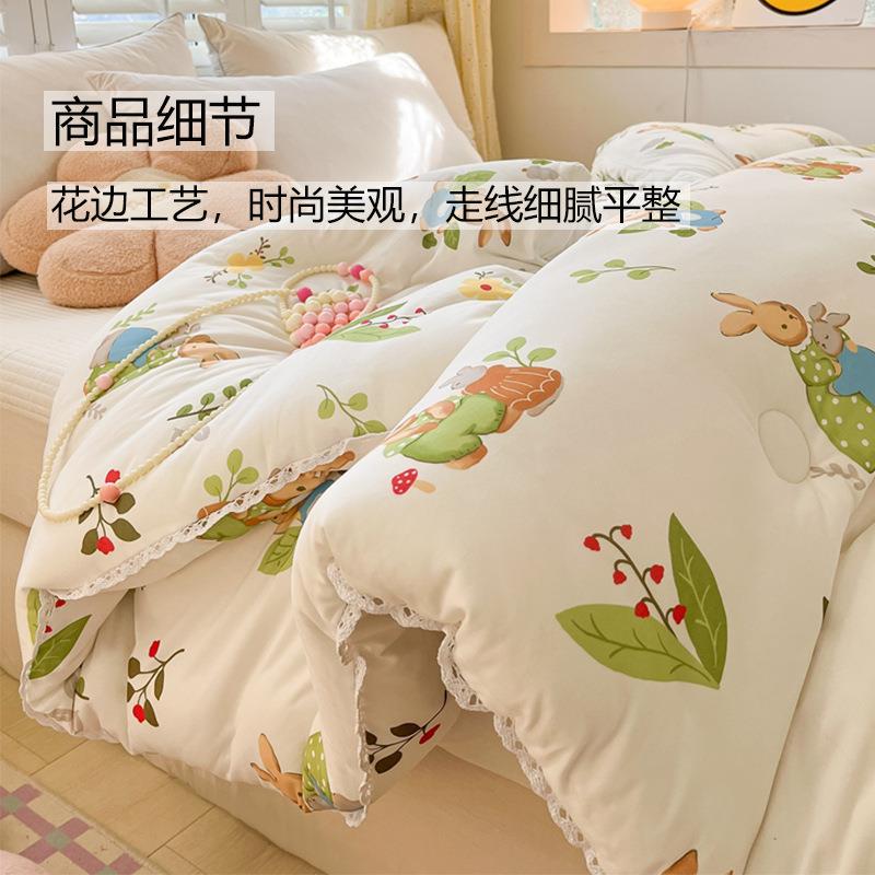 厂直供A类针织棉Y7617大豆维被儿童被子春家秋被加芯厚保纤暖冬被