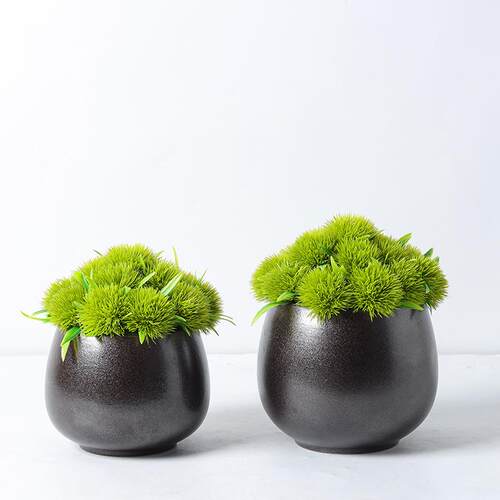 中新式仿真花艺楼绿植盆栽摆件售处1样板间店洽谈桌客厅酒装饰品