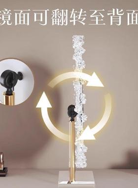 水晶智CIU能亚克力底化镜发光led台式桌面座梳妆室妆台镜子卧梳妆