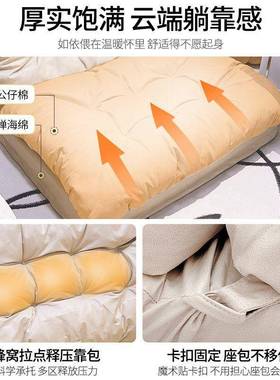 人类折叠沙发懒沙榻发可躺可闲睡卧室沙发床阳台休椅人子榻DIG米