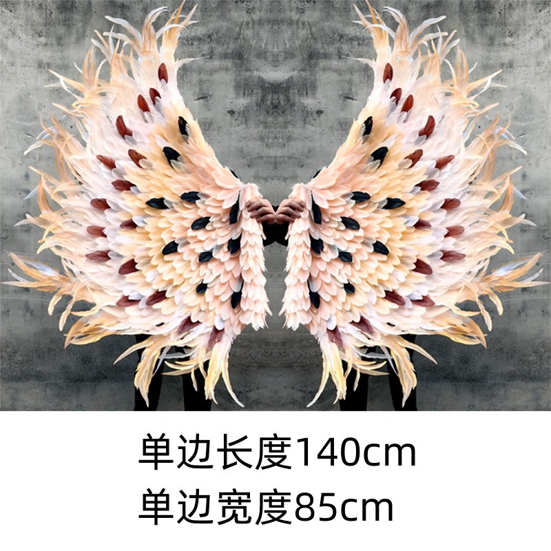 秋千翅膀羽毛翅膀道具橱窗婚庆拍摄创意天使羽毛墙面装饰风壁饰壁