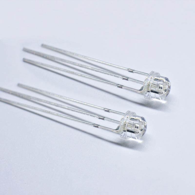 F55MM草帽透明插双色红蓝红光翠绿红普绿直LED/灯珠共NTZ阴共阳发