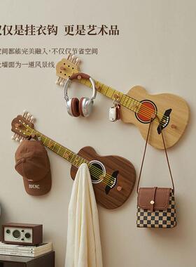 创挂钩吉他挂钩入门玄关衣装饰免打孔壁挂式衣意帽钩户衣服YJR挂