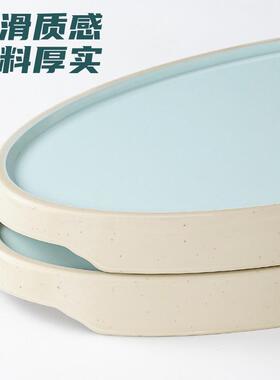 密胺餐盘子商用具中餐厅饭店高档菜盘创意KBO专式用盘鱼塑料盘椭