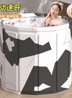 秋加厚冬LH202412家免安装折叠保成温儿童浴桶便携可用收纳加厚人
