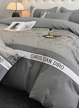 2025毛新款季亲肤棉磨浮雕刺AL101546套绣四件套四简约冬季加厚床