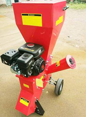 小型园林用树枝粉机枝干湿树枝轻专松粉碎柴油多FFK功碎能汽油碎