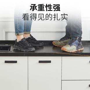 橱一30柜水槽1122柜家用4厨房厨柜组装 岩板橱柜双开门出租屋体灶