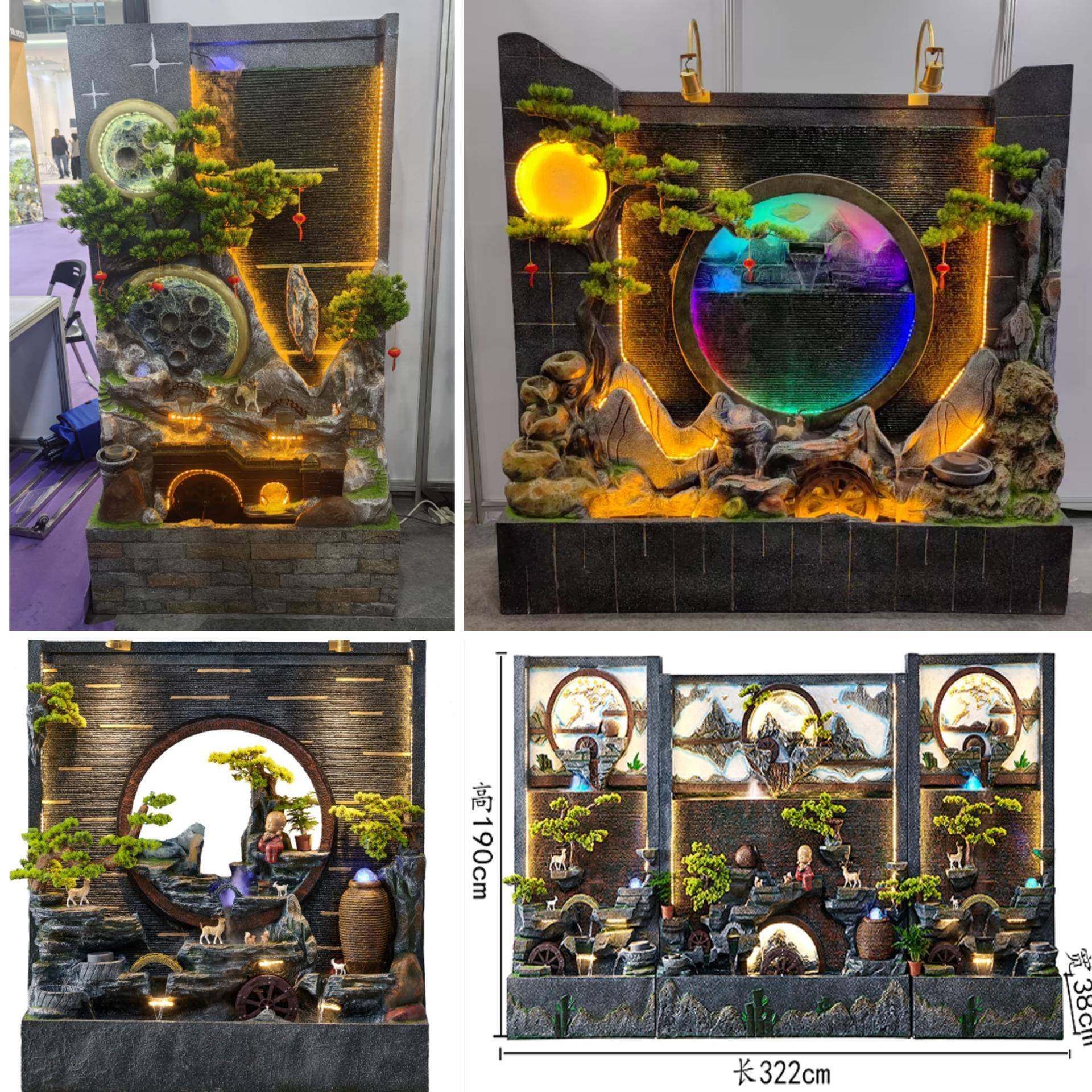 水墙流水屏风LGE酒店庭玄关隔断办公室别墅花园院喷假山泉幕办公,家居饰品,流水摆件,淘宝优惠券,粉丝福利购,淘宝优惠卷