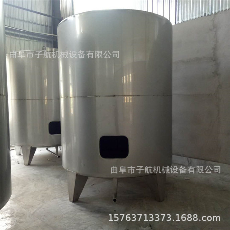 厂家制作大型304不锈钢储液罐 立式双层保温水罐 卧式储存罐