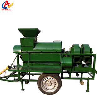 多用途玉米扒皮脱打粒小一体机谷子高粒粱脱粒机黄QHD豆粒机麦脱