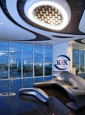 会户别12471外玻璃钢坐凳月亮沙发墅酒店意大利弧形创客厅客意异