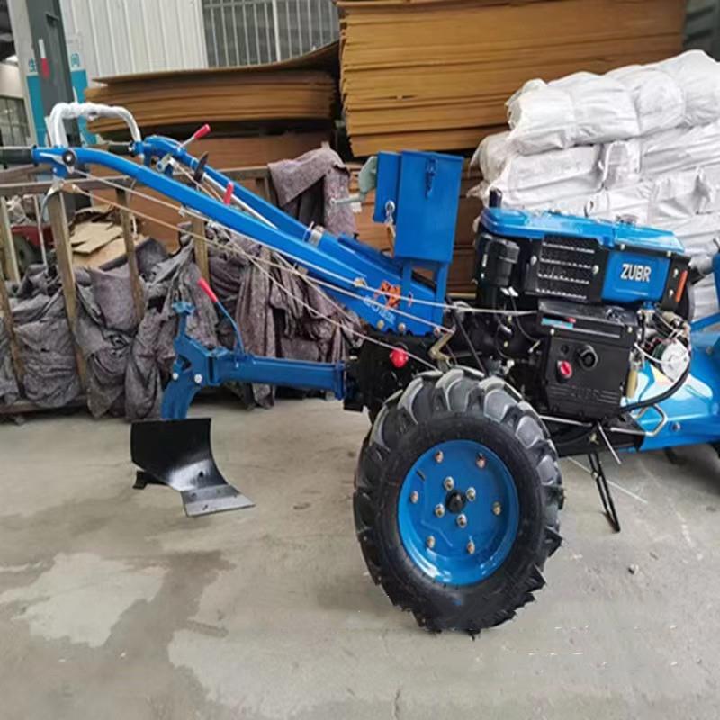 手式圆犁盘垄地拖818拉机农用运输小型拖车乘坐式扶旋耕起手扶拖