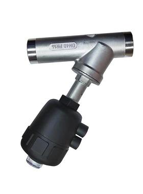 Q5锈钢Y型内27991丝口气动角阀胶头螺纹法座兰角座阀切断阀不门