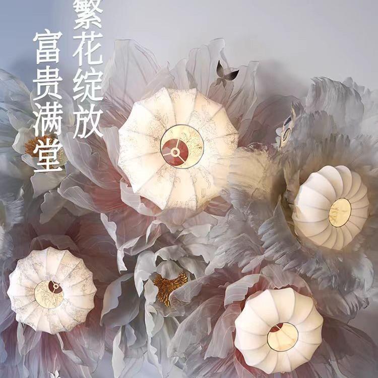 照月式复古布艺主卧室吊书温馨浪漫衣帽法间氛围灯房间中224古灯