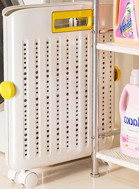 家间用洗篮储物收纳筐脏衣篓阳台卫生脏衣服整理叠壁挂折9618脏衣