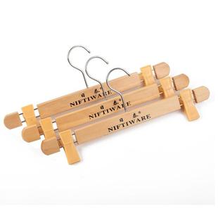夹子夹 夹木群夹家用衣无架F955H789痕裤 实木木制裤 质架无痕裤