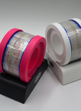 包奶邮适用易撕贴胶纸座封口贴带底座茶82638杯咖啡杯封口贴胶座