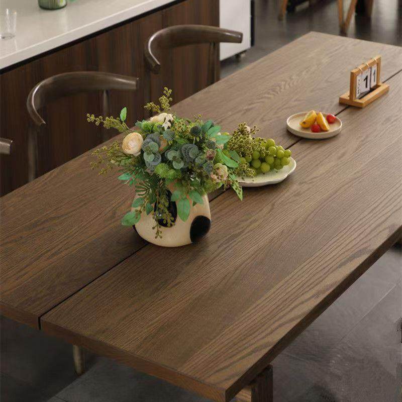 北莫欧比恩纯实木餐桌小户家sud-3541型简约美式蜡木长方形书桌椅