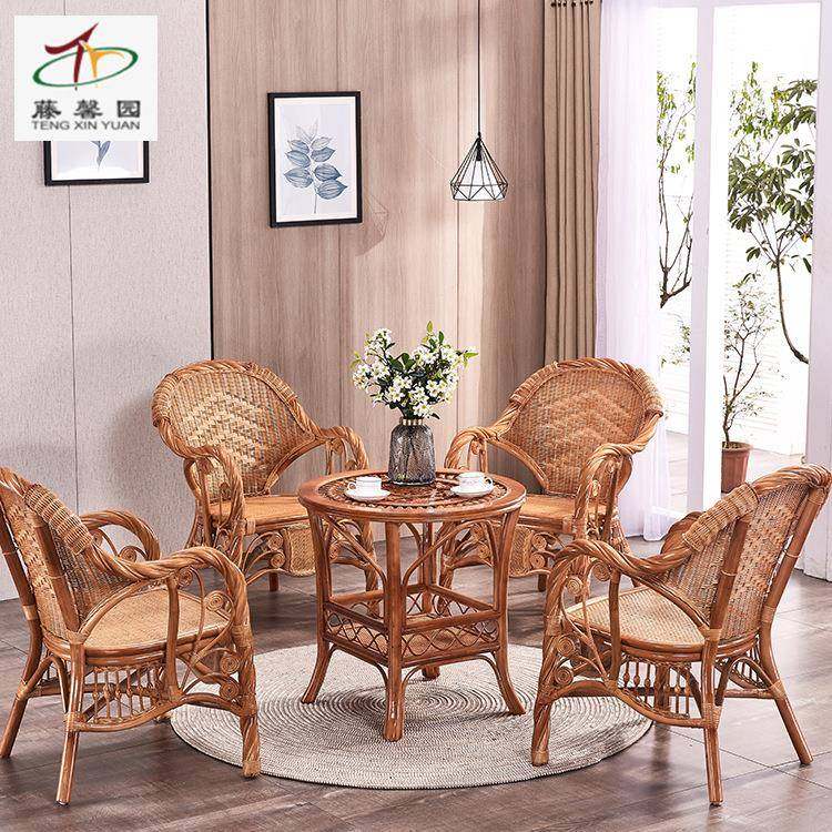 天然真藤三闲件五件套藤2037B编椅阳台小椅滕休桌椅茶几家用组椅,商业/办公家具,商用藤编家具,淘宝优惠券,粉丝福利购,淘宝优惠卷