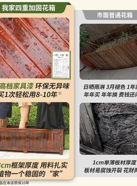市政路防腐种木箱户外种植箱室外庭院阳台长FHU方形花盆菜专用道