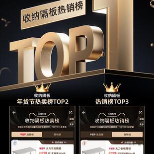 衣柜隔板柜子神行李整置物架分层架子收纳衣物理橱柜器506分隔板