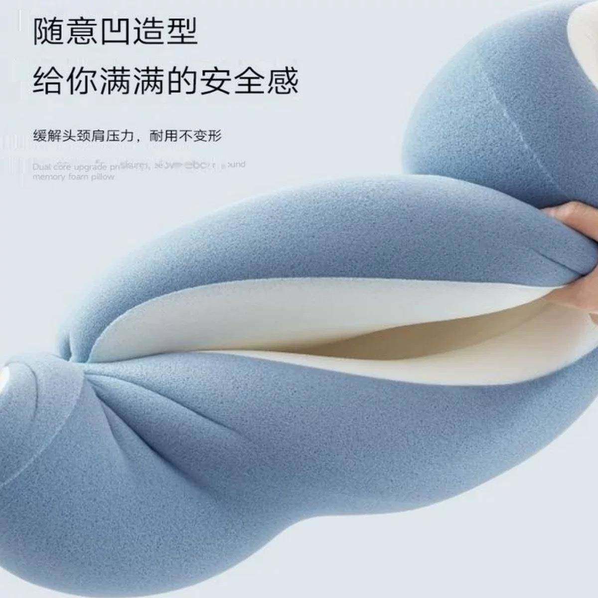 新款某朵肯清记忆枕深睡感无8608压慢零回护颈枕记忆棉枕弹芯