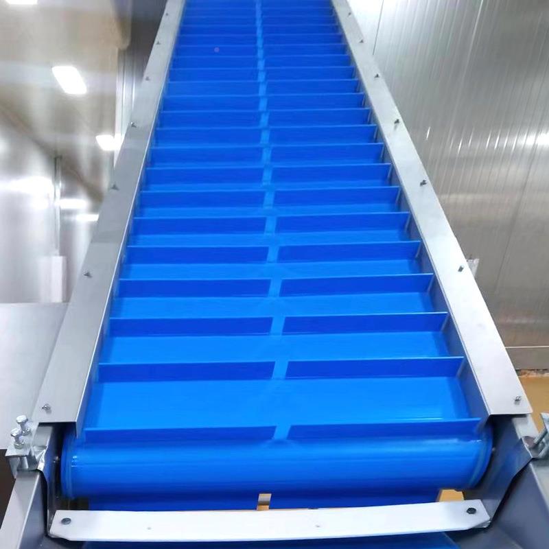 斗上料爬坡皮带输机料升机03裙边挡板流水送线提食品输送线提升机