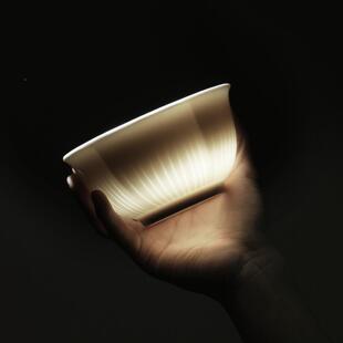 天青色餐具礼品套装雕釉彩碗浮式高级下中悦卉套装感碗盘碗家用碟