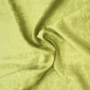 云穿兔花柔软有垂感亲肤气中式国风旗袍汉服缎透面暗纹新ZG-S9602