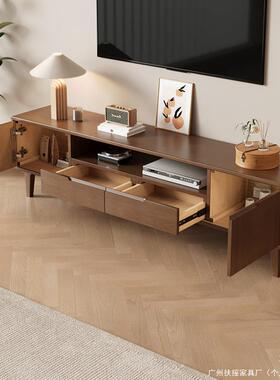 北全实木电视KJB机柜客厅家用现简木约小户型2代024新款原风影视